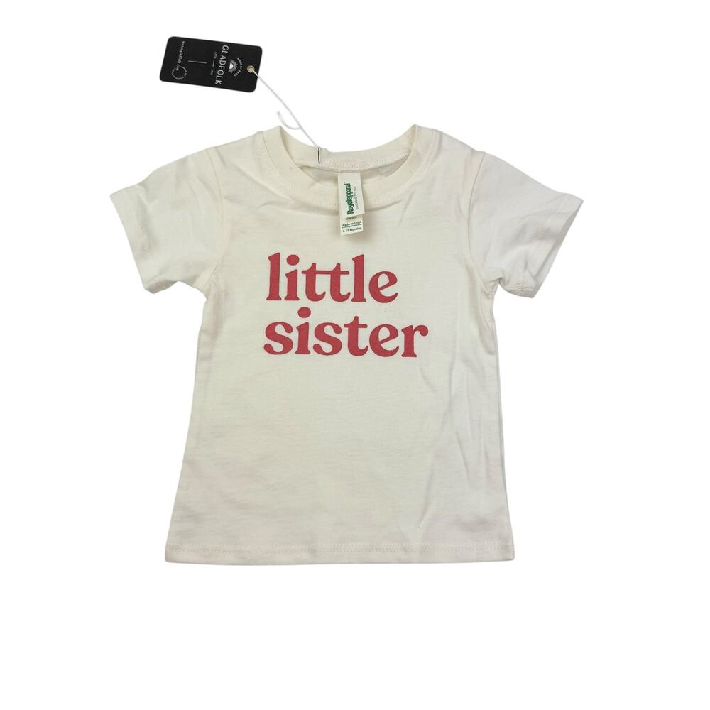 NWT Gladfolk Organic Little Sister Tee, Size 6/12m